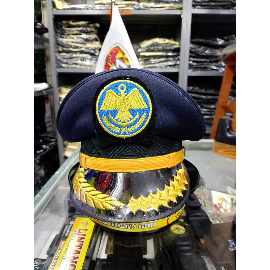 Topi pet pdu dishub-kemenhub gol /pet pdu perhubunggan/pet pdu Dishub kemenhub 1 Ray