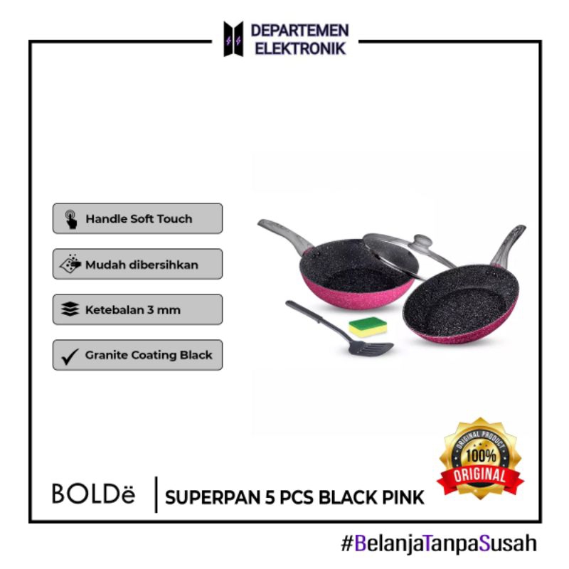 Bolde Superpan Granite 5 Pcs Set Blackpink Series