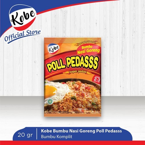 

Kobe Bumbu Nasi Goreng Poll Pedas [20g/12 sachet/Renteng]