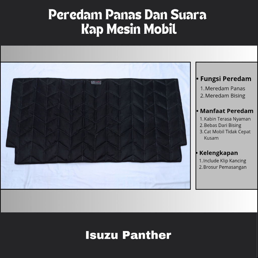 Isuzu Panther New HI Grade Peredam  Kap Mesin Mobil