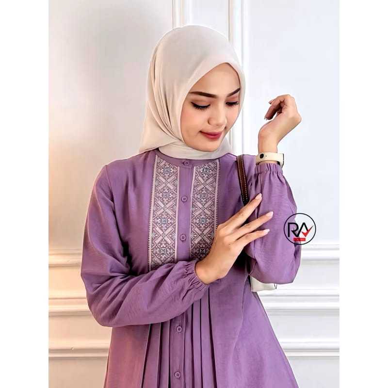 Laiha Collection Tunik Wanita Polos Mix Renda Diva Tunik S M L XL XXL