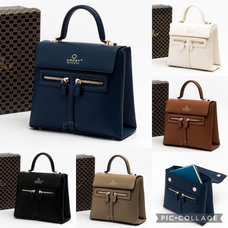 EMORY STYLE series Bellavia / Tas Fashion Wanita / Tas Kantor Kotak / Tas Pesta Casual dan Minimalis