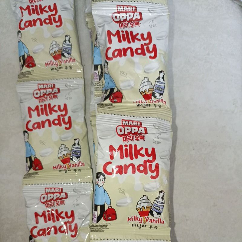 

MARI OPPA MILKY CANDY renceng permen susu