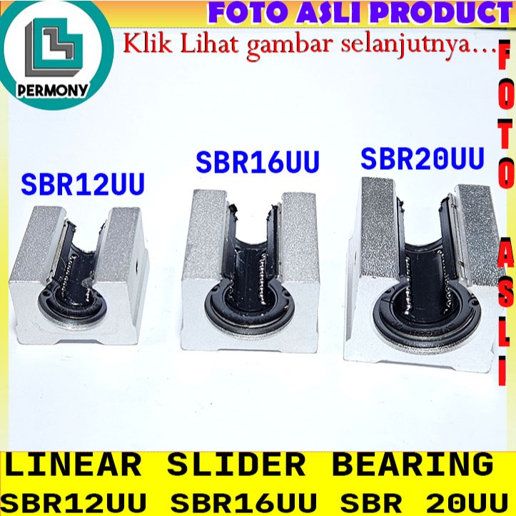 SBR12UU SBR16UU SBR20UU SBR25UU SBR30UU SBR40UU Open Linear Ball Bearing slider block - SBR12UU