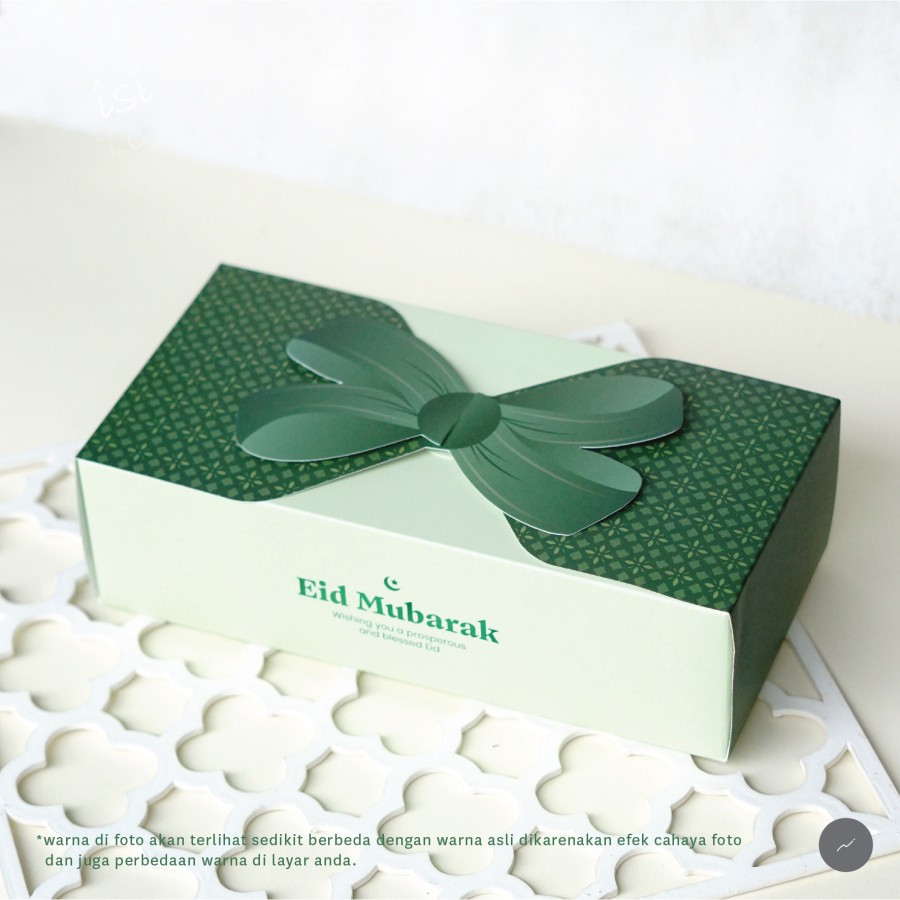 

Dus Kue Lebaran Cake Box Idul Fitri Packaging Ramadan Free Pita Ukuran 12x24x7 Cm