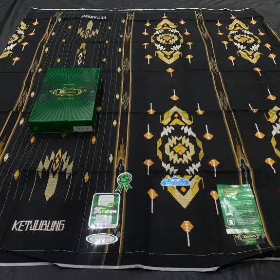 SARUNG KETJUBUNG SONGKET CORAK POLOS (SCP) KUALITAS GREEN
