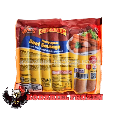 

CHAMP Beef Sausage 375gr Isi 15Pcs Sosis Sapi