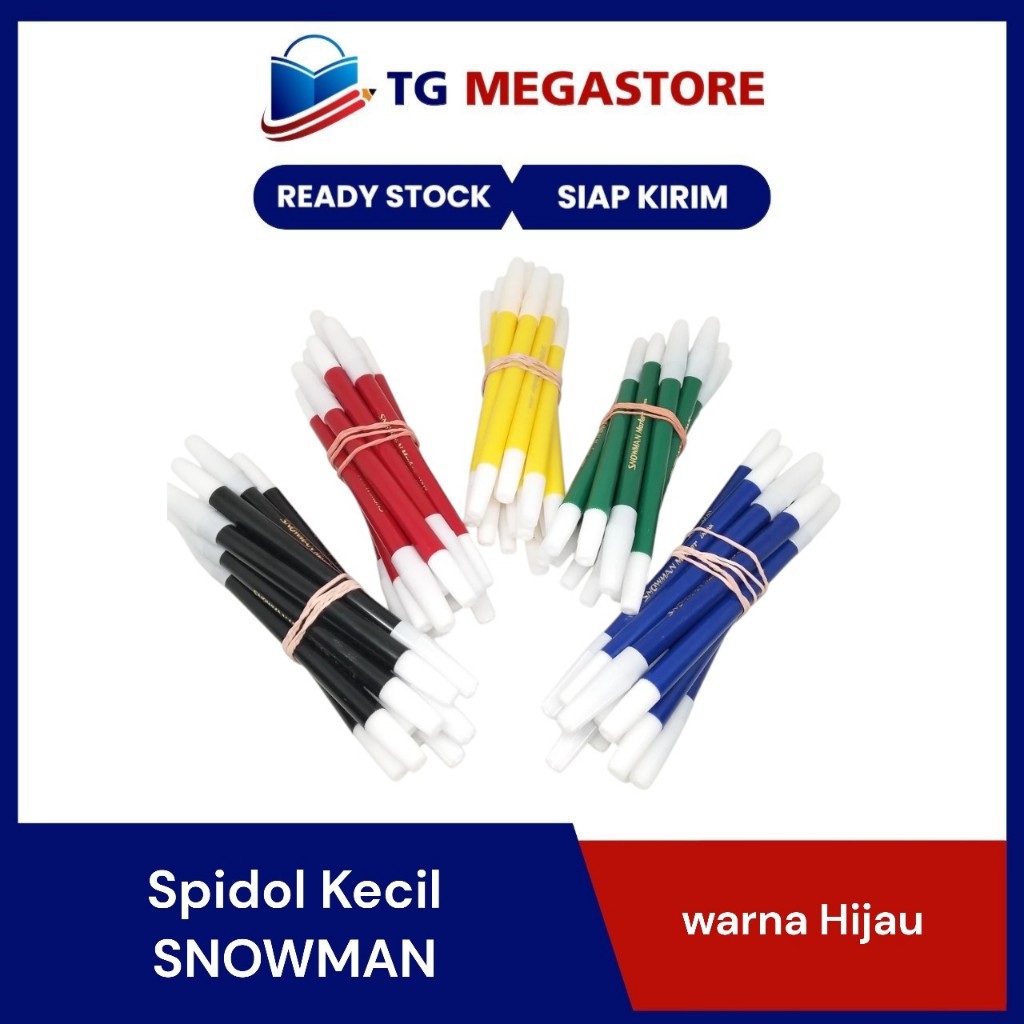 

Spidol Snowman Marker Pencil type ( Kecil ) Hijau