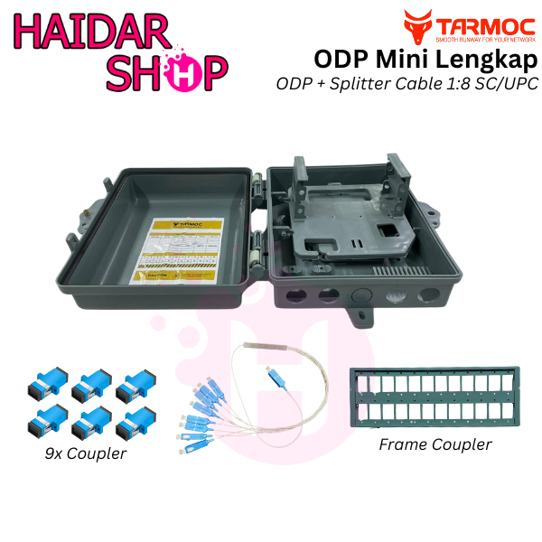 Combo ODP 8 Core Lengkap Splitter Box 1:8 UPC | ODP mini 8 Core Lengkap ODP Combo