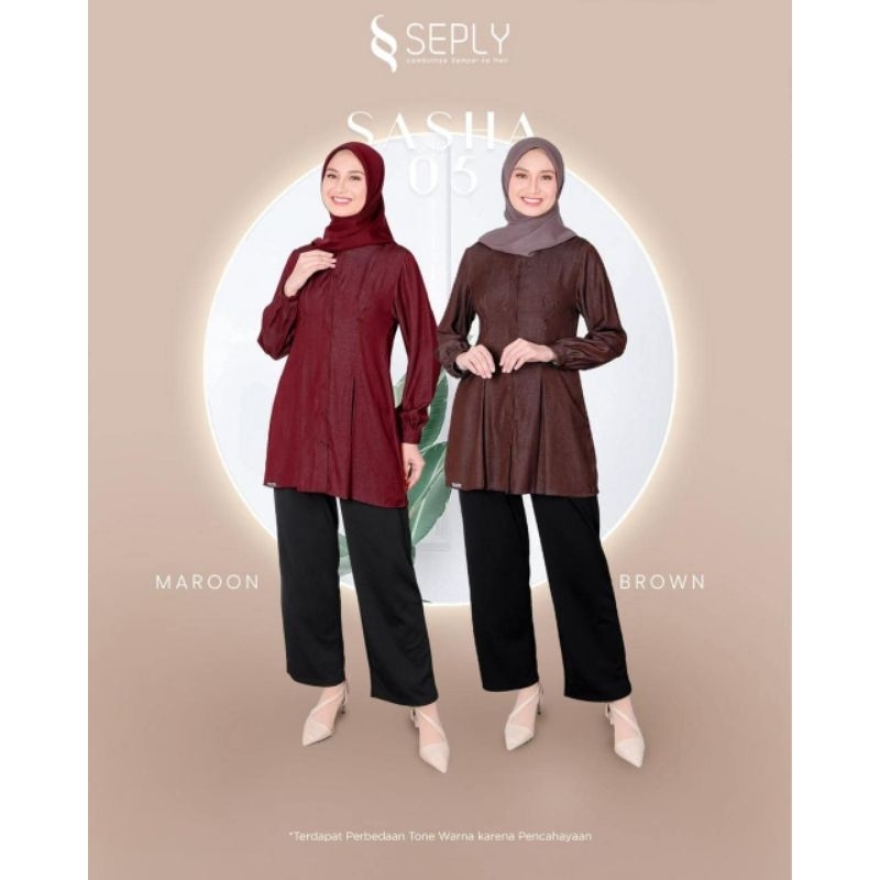 SALE 40% ATASAN WANITA BRAND SEPLY BANYAK MODEL GESER YA KAK. TUNIK WANITA SEPLY SANLY 14.SASHA 01. 
