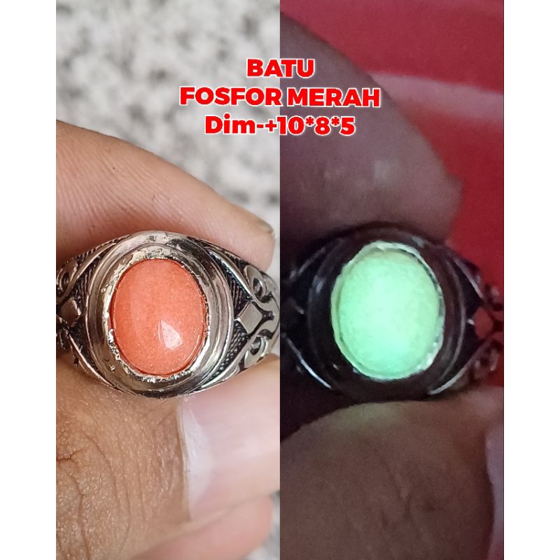 BATU FOSFOR MERAH MENYALA DALAM GELAP