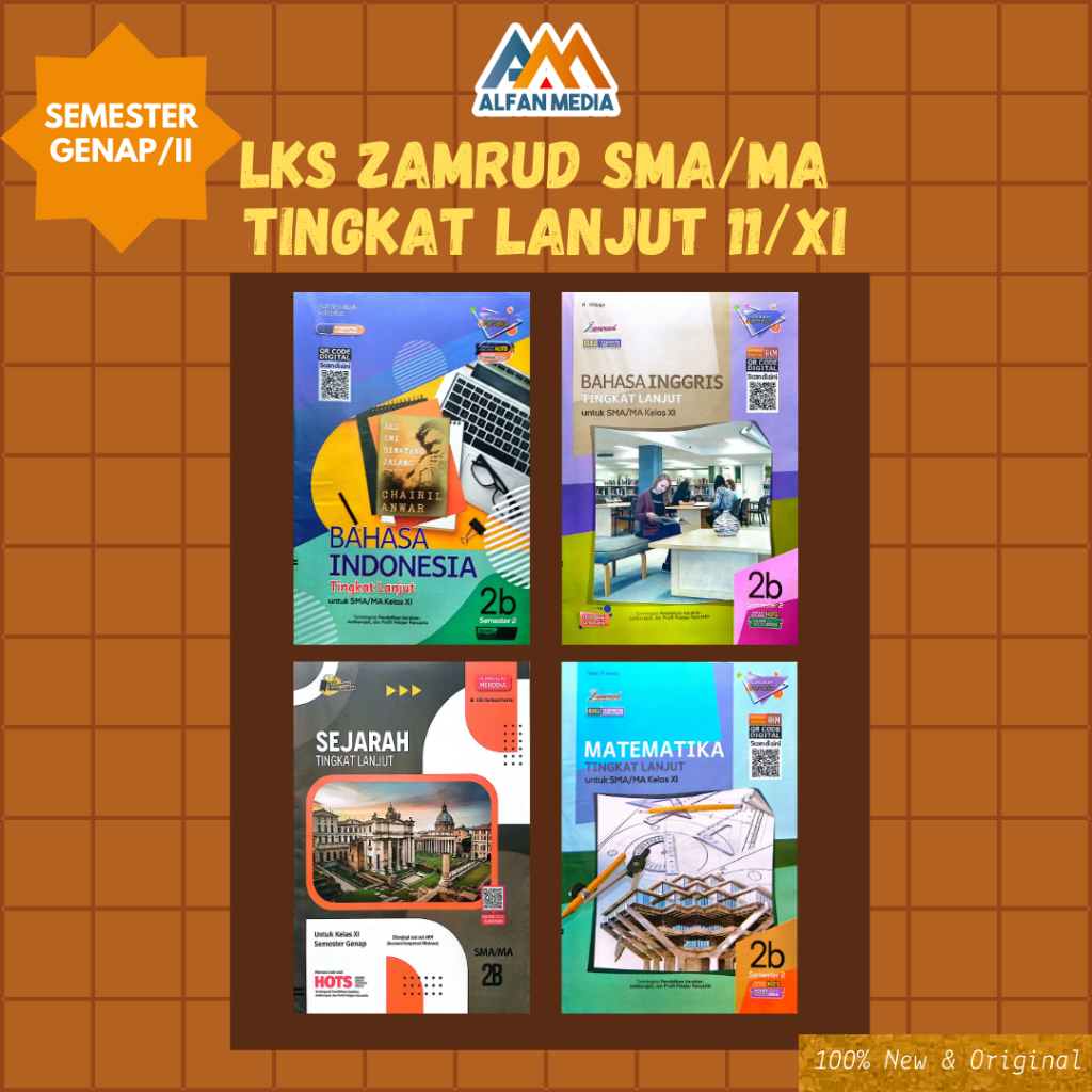 Buku Lks Zamrud SMA/MA Tingkat Lanjut (Bahasa Indonesia, Bahasa Inggris, Sejarah, Matematika Tingkat