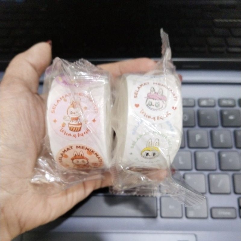 

sticker selamat menikmati labubu