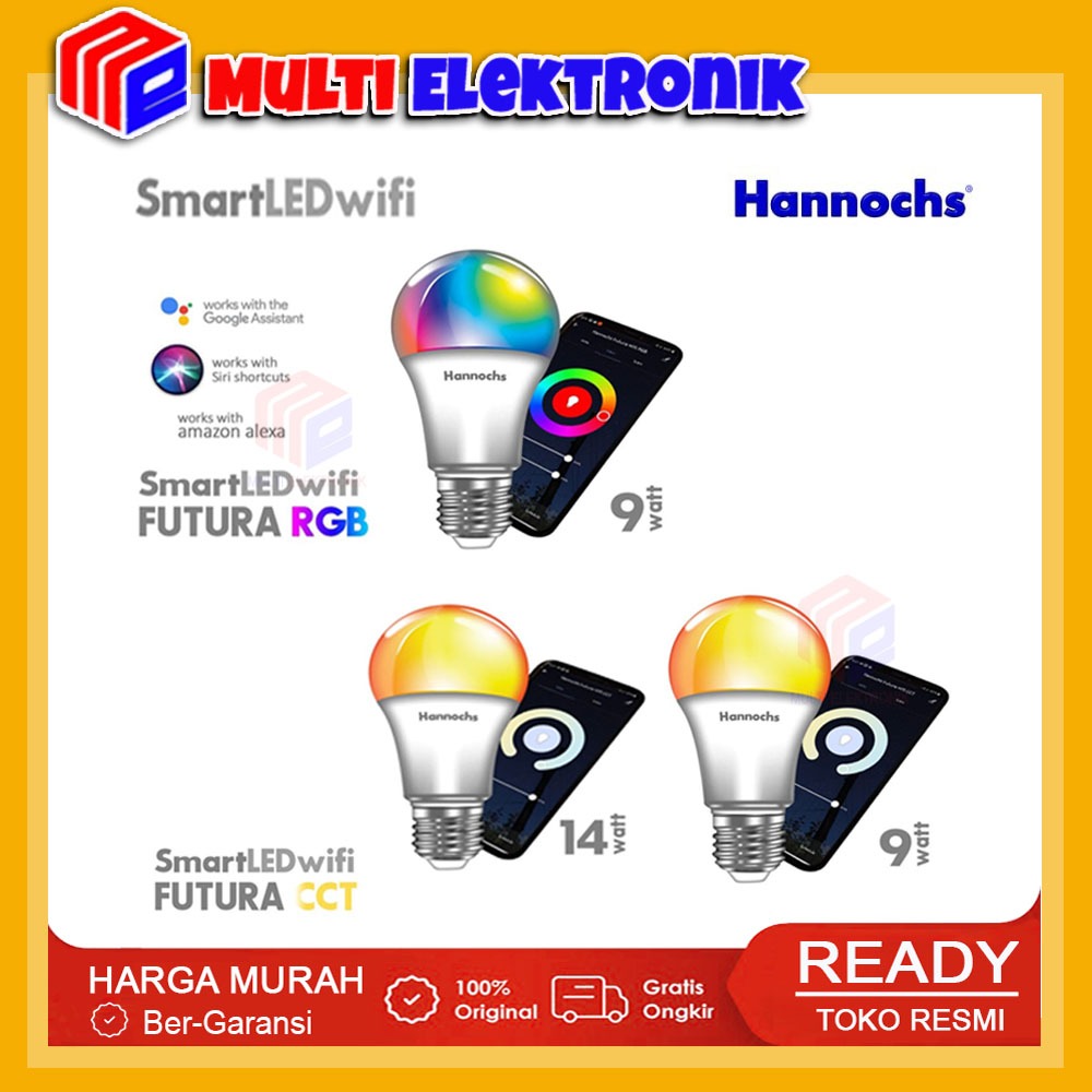 Ready Hannochs Lampu Smart LED Futura - Lampu Bohlam Smart