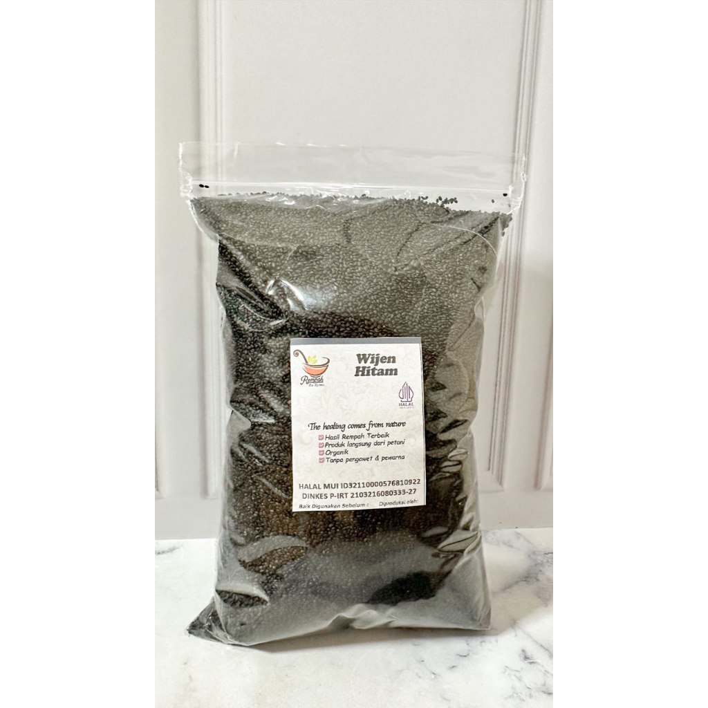 

HG Wijen Hitam Pilih Varian Berat - Rempah Bu Risma