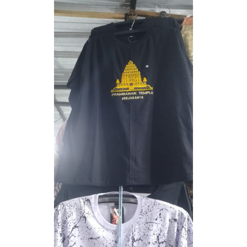 KAOS BORDIR PRAMBANAN DAN JOGJAKARTA