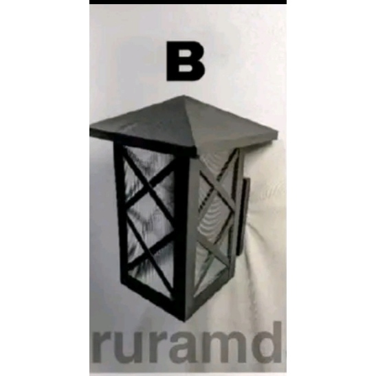 lampu hias tempel pas tuk depan rumah