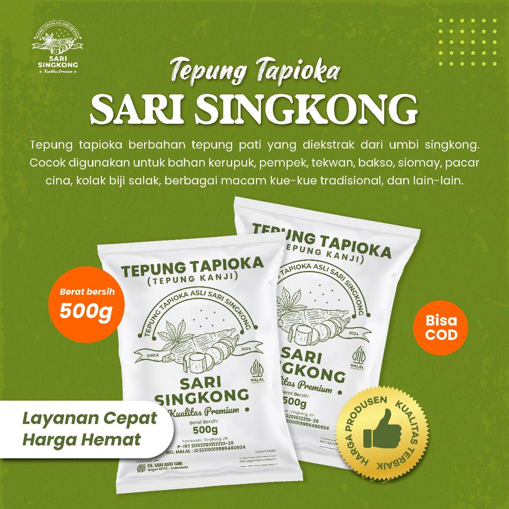 Tepung Tapioka Sari Singkong 500g