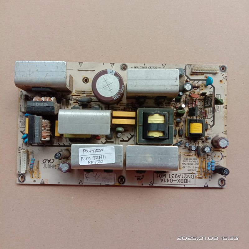 Psu power suplay regulator mesin tv Polytron PLM 32H11 PLM 32H11 original copotan