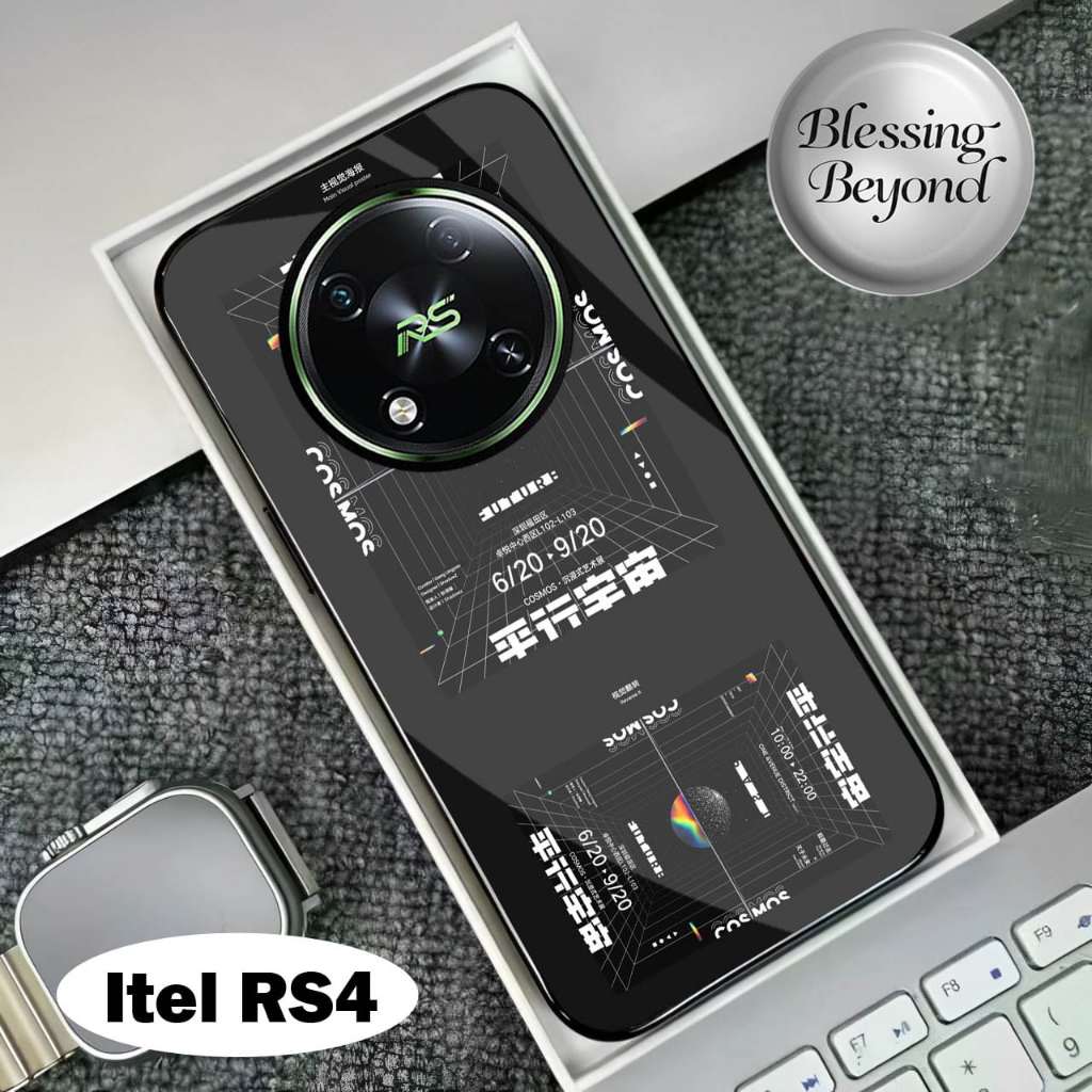 [BSC-108] Softcase Glass Kaca Akrilik Itel RS4 - Kesing Itel RS4 - Case Handphone Itel RS4 - Case It