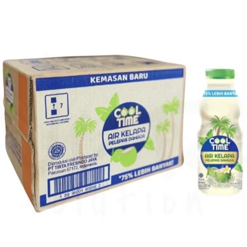 

[1 karton isi 12 botol @350 ml] Cool time coconut wafer