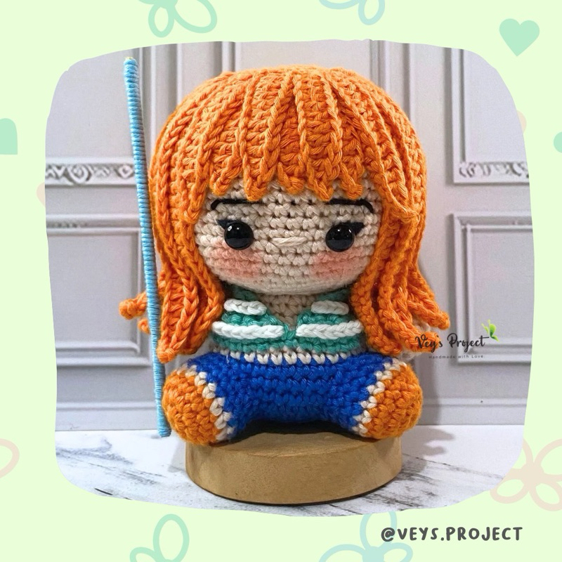 Boneka Rajut Nami One Piece - Nami Amigurumi One Piece