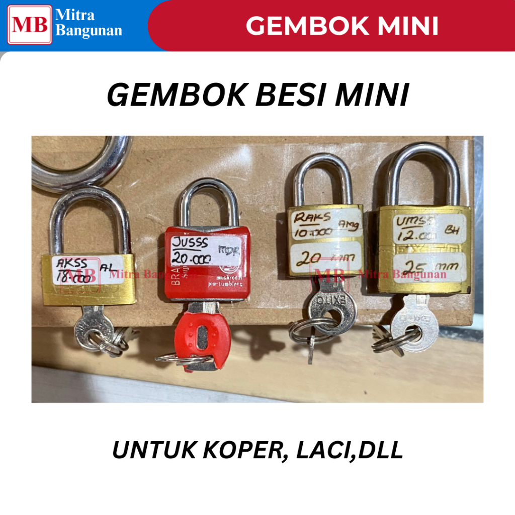 EXITO GEMBOK KOPER,  LACI, LEMARI,DLL BESI KUAT TEBAL TAHAN BANTING UK KECIL