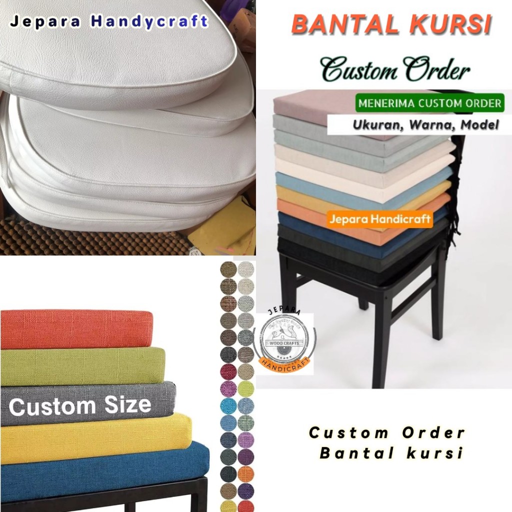 Custom Order Bantal Kursi | Custom Order Bantal Sofa | Custom Busa Sofa | Custom Alas Duduk Kursi