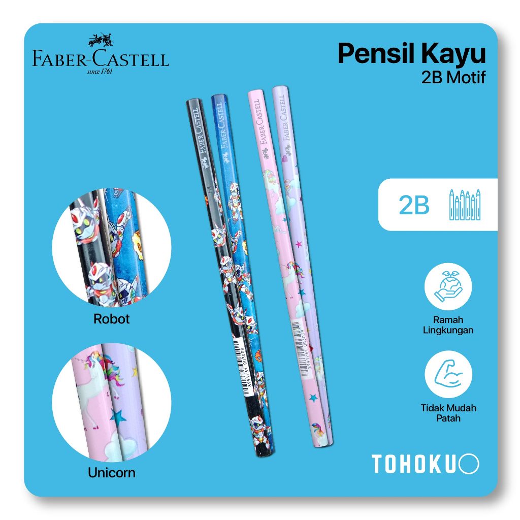 

Faber-Castell - Pensil Kayu Tulis 2B Motif