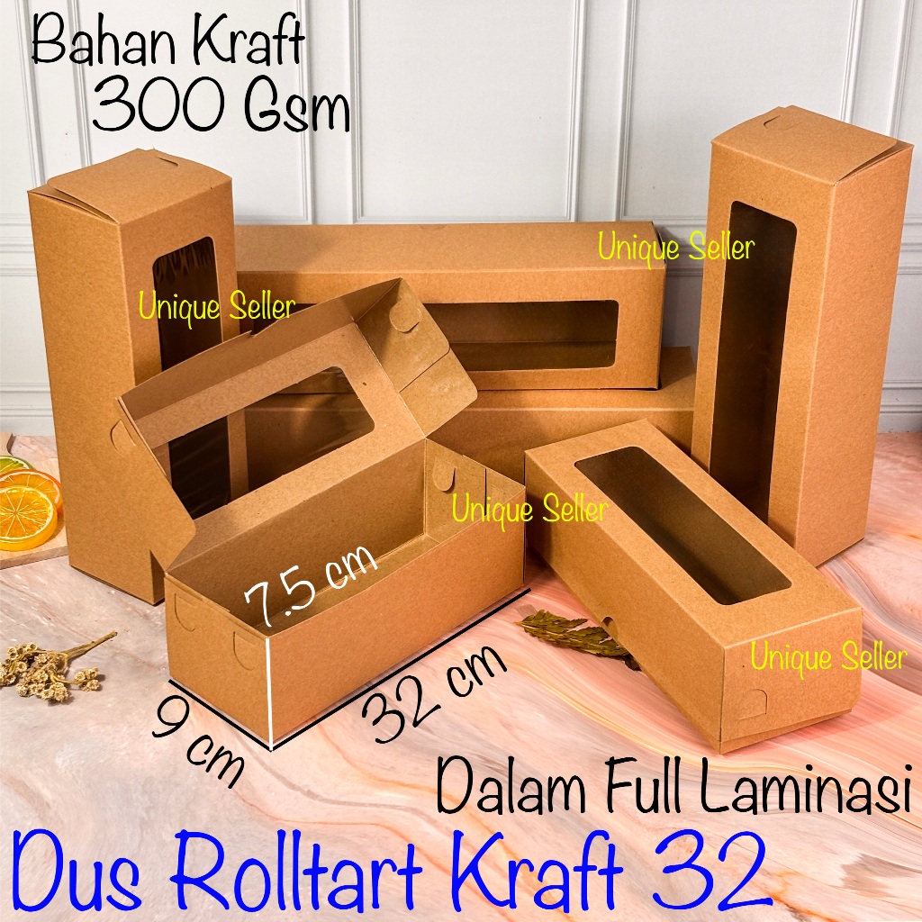 

Dus Box Kotak Roll Tart 32x9x7.5 KRAFT Jendela FULL Laminasi 300 Gram / Dus Box Kotak Roll Cake 32x9 x 7.5 KRAFT 300 Gsm / Dus Box Kotak Rol Cake Kraft 32 x 9 x 7.5 / Dus Box Kotak Rolltart Brownies Rollcake Roltart Rolcake 32 x 9 x 7