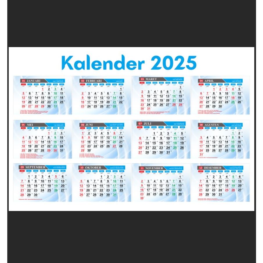 

KALENDER 2025 LENGKAP DENGAN CUTI DAN TANGGAL MERAH