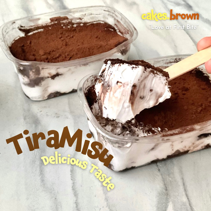 

(READY INSTANT) CLASSIC TIRAMISU AND MATCHAMISU By Cakes.Brown