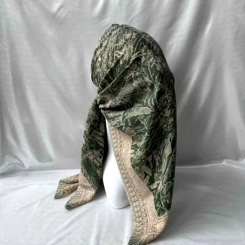 HIJAB VOAL SEGI EMPAT / HIJAB SEGI EMPAT MOTIF VOAL / VOAL PREMIUM / HIJAB LEBARAN