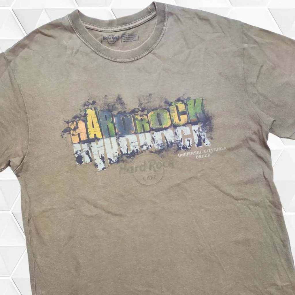 Tshirt HardRock Cafe-Save The Planet-Universal Citywalk Osaka-Made in United Arab Emirates