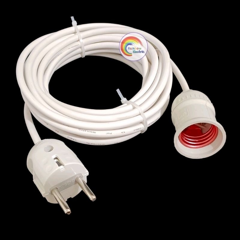 AEBRAND FITING LAMPU GANTUNG + KABEL LISTRIK 2X0,75MM 10 METER