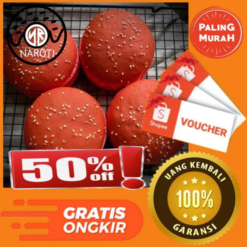 

ROTI BURGER MERAH 8Cm TERMURAH DISCOUNT 50% / ROTI BUN / ROTI LEMBUT / Bun Bersahabat / Roti burger terbaik / Roti berkualitas / Roti burger harga murah / Roti burger lezat/Roti burger bikin nagih / Roti burger / kekinianBurger Bun Best / Roti Bun Gembu