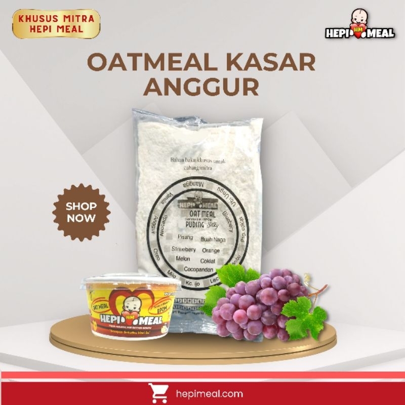 

oatmeal rasa anggur kasar