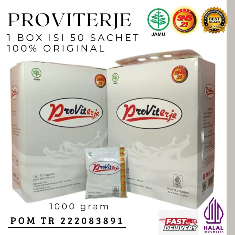 

SUSU KAMBING ETAWA PROVITERJE 1Box isi 50sachet