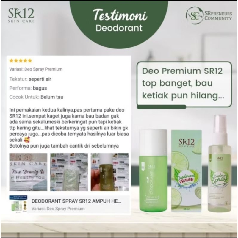 SR12 DEODORANT / SR12 DEODORANT SPRAY / SR12 DEODORANT PREMIUM