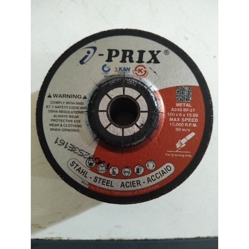 I-PRIX  Batu Gerinda Poles Selep I-Prix 4"x6