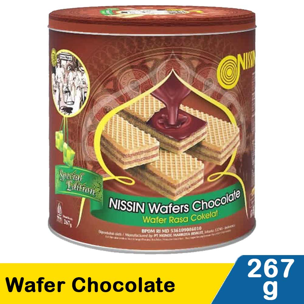 

NISSIN WAFER CHOCOLATE BERAT 267GR KALENG - A3.SHOPPP