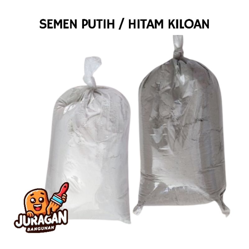 Semen Putih Tiga Roda 3 Roda Kiloan | Semen Hitam Kiloan | Semen Timbang | Semen Eceran