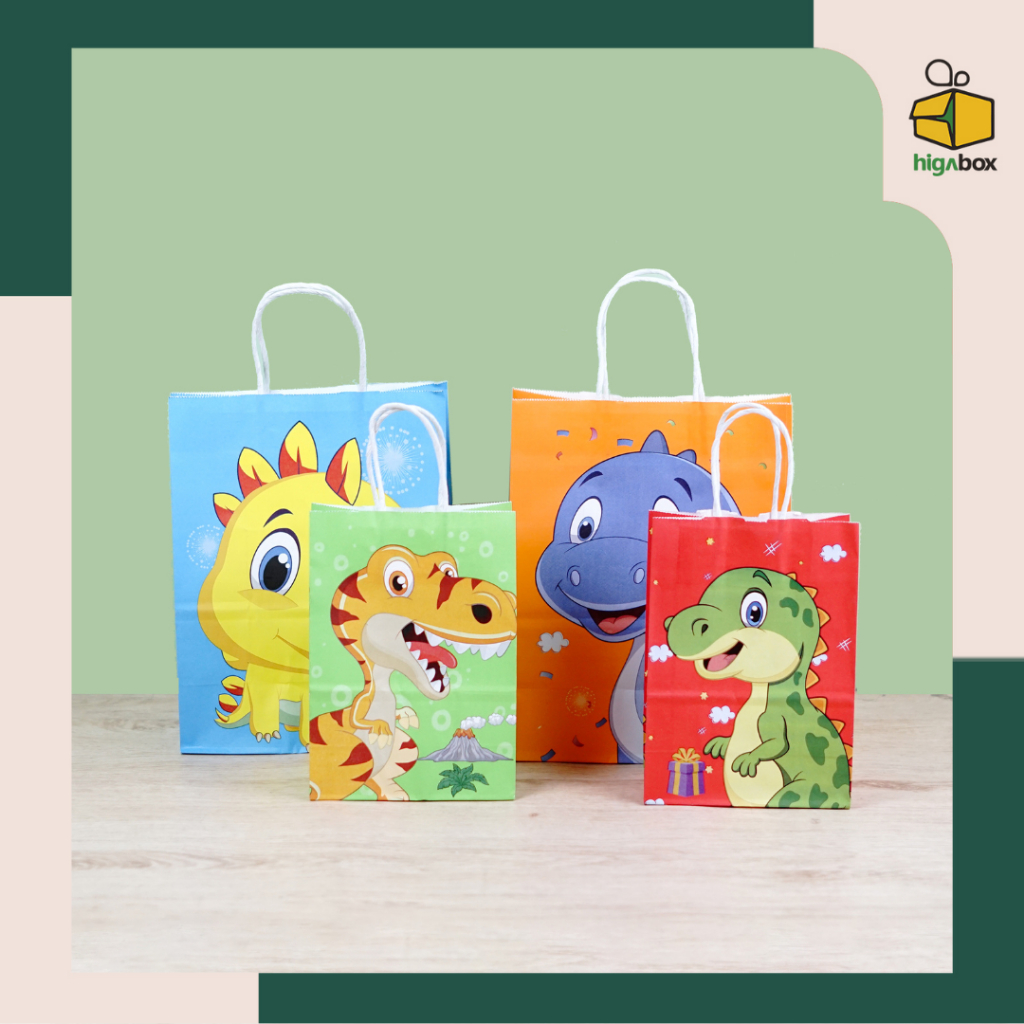 

10pcs Paper Bag Tas Snack Souvenir Kado Ulang Tahun Anak / Paper bag Tas Ulang Tahun Anak | AK01