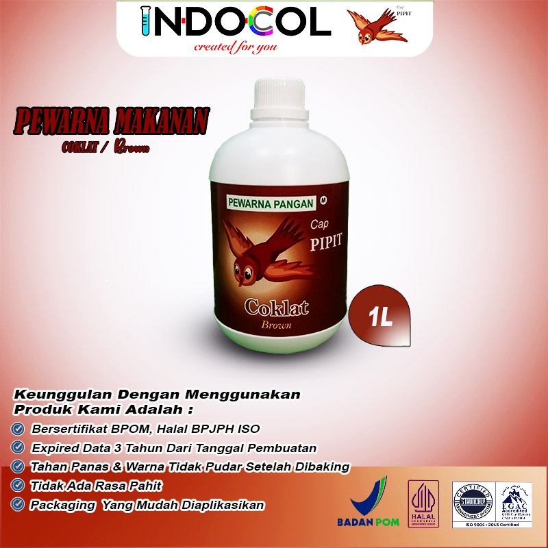 

PEWARNA CAIR COKLAT CAP PIPIT (1 LITER)