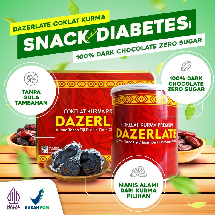 

Snack untuk Diabetesi (with 100% Dark Chocolate Zero Sugar)