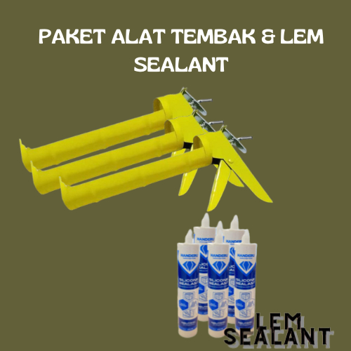 Paket Alat Tembak & Lem Sealant WPC/KACA ALAT TEMBAK LEM SEALANT MURAH PROMO