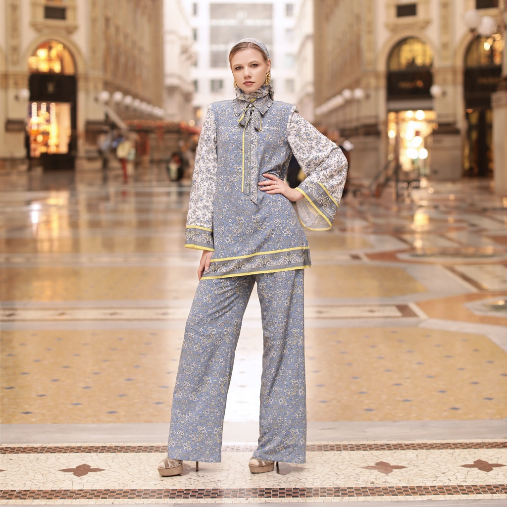 MANDJHA Claretta Set By IVAN GUNAWAN - Raya Busana Muslim Setelan Modest ORIGINAL