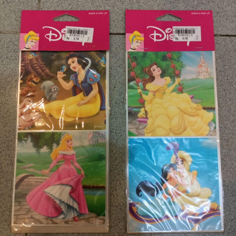 

Sticker Stiker anak motif Disney Snow white aurora Belle jasmine