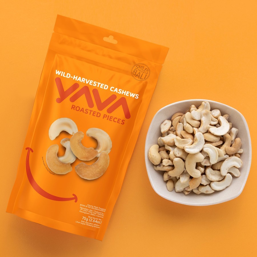 

YAVA Cashew Roasted Pieces 75g - Kacang Mete / Mente