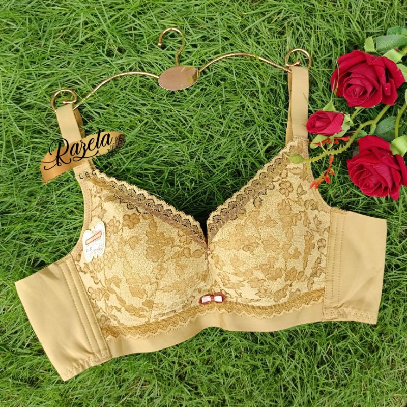 BRA BH FASHION WANITA PAKAI KAWAT BUSA TEBAL CUP A-B SIZE 34-40